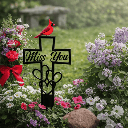 🐦LAST DAY 49% OFF -💖💖Metal Cemetery Memorial Plaque for Remembrance✝️