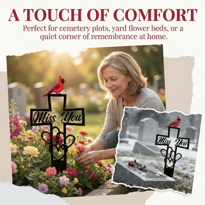 🐦LAST DAY 49% OFF -💖💖Metal Cemetery Memorial Plaque for Remembrance✝️