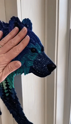 ⏳🌌Last Day 50% OFF - 🐺Northern Lights Wildlife DIY Patchwork Kit