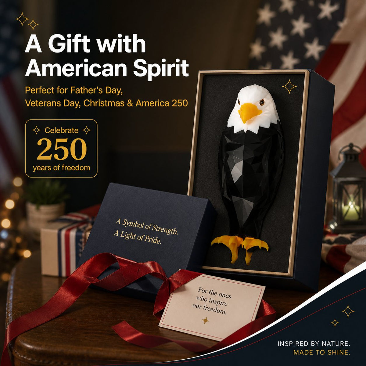 Sovereign Glow: The Elite Bald Eagle Wall Luminaire