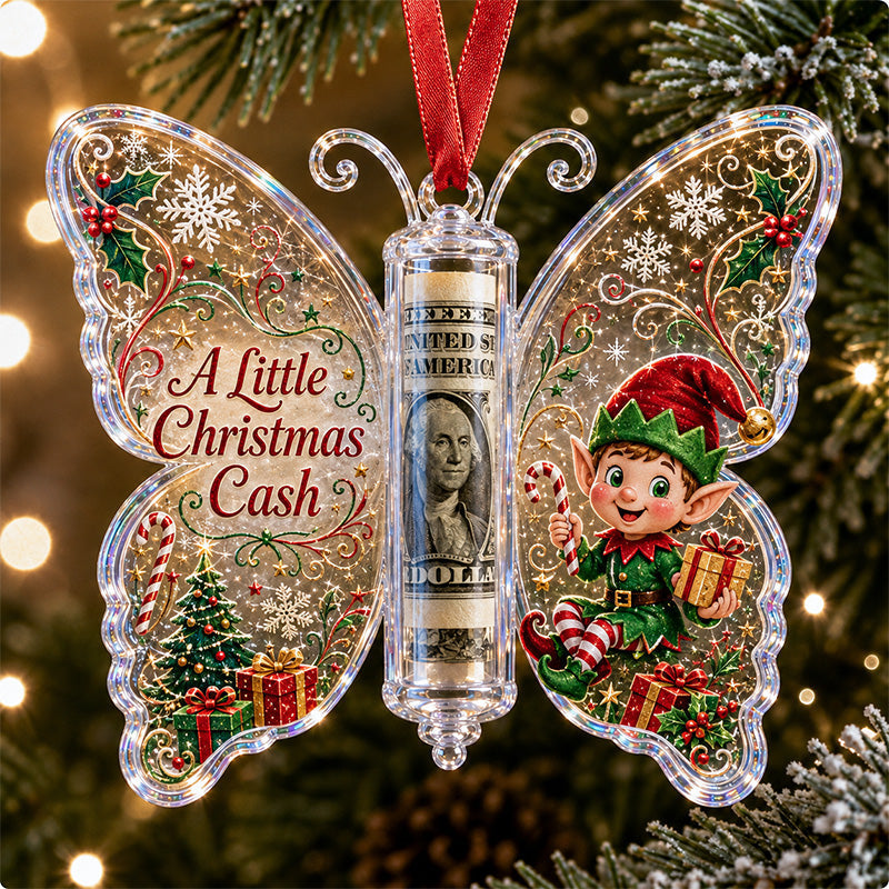 🎅🎅 2026 Christmas Gift 50% Off--🦋💵 Christmas Cash Gift Butterfly Ornament – Holiday Money Holder Keepsake 🎄✨