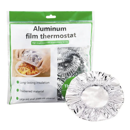 🍲🍲🔥 Home dining table & food container aluminum foil heat-retaining cover
