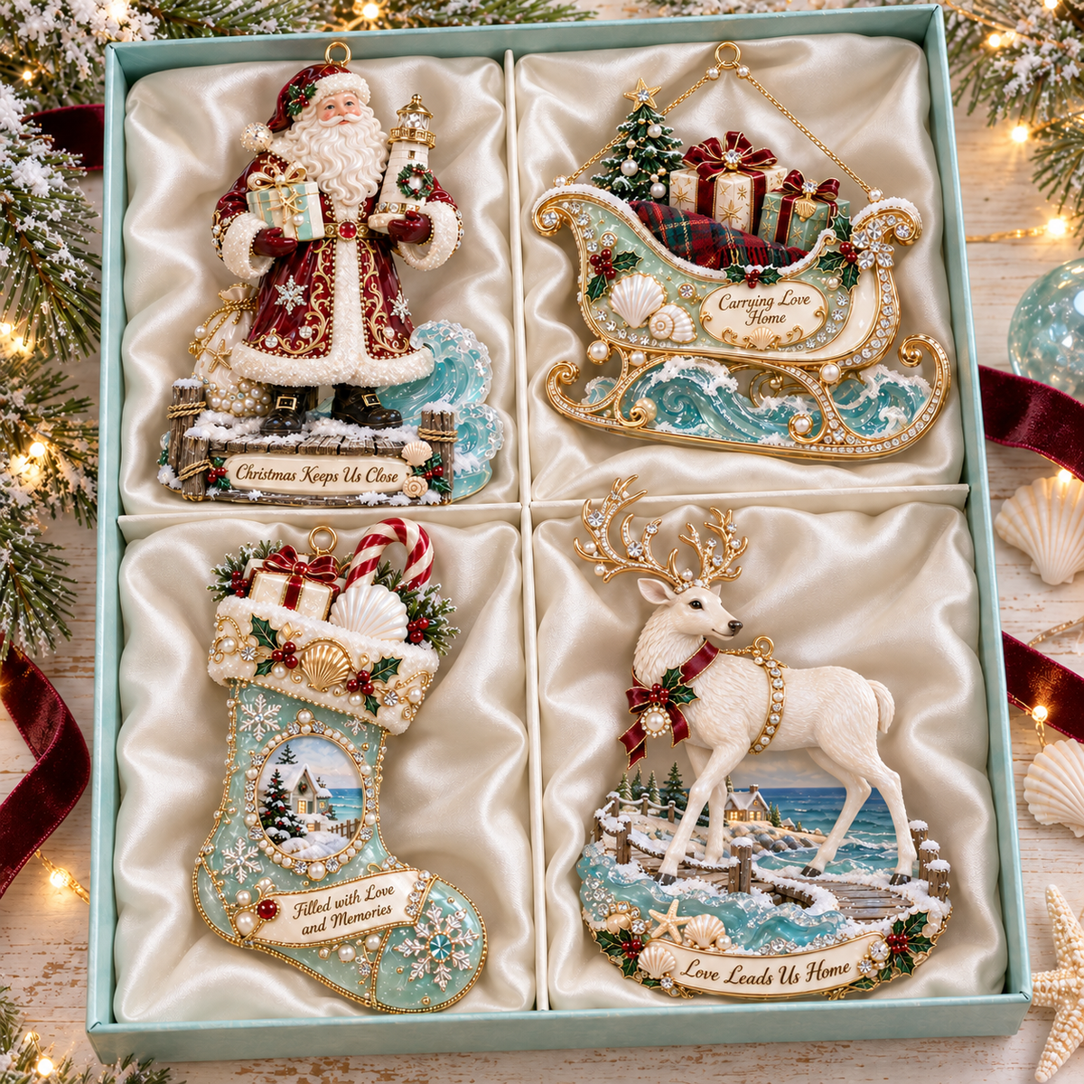 🎅 🎅 2026 Christmas Gift 50% Off--Coastal Christmas Magic Christmas tree ornaments