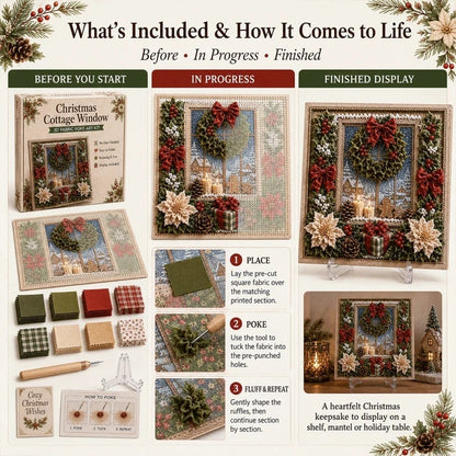 🎁 3D-kerststof-poke-art-set🎄 Buy 2 & Get Free Shipping 🎁
