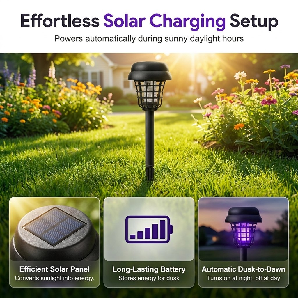 🔥Summer Special Offer 50% OFF✨Solar Mosquito Zapper Light