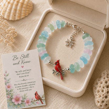 🩵 Sea Glass Blessing Bracelet