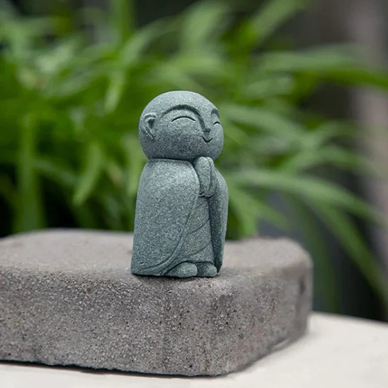 🧘🧘Summer Sale 50% OFF🔥Handcrafted Mini Stone Zen Jizo Statue