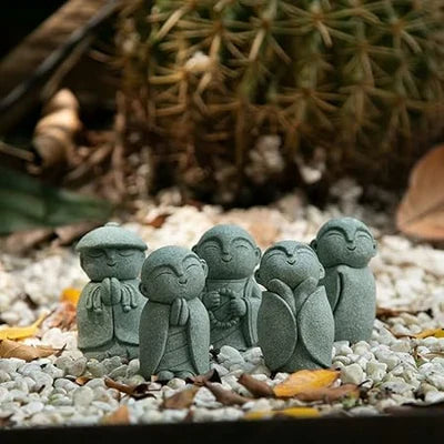 🧘🧘Summer Sale 50% OFF🔥Handcrafted Mini Stone Zen Jizo Statue