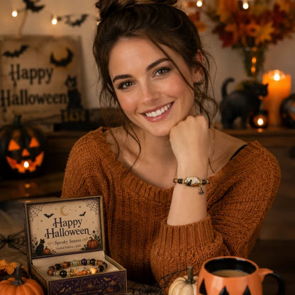 🎃🎃 Limited Edition Halloween Beaded Bracelet Set | Spooky Cute Gift Jewelry