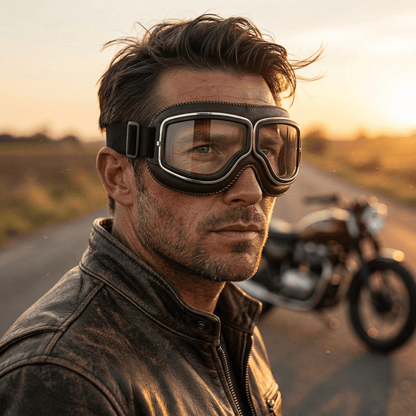 🔥Limited Time Sale 45% OFF - 🕶️ OTG Vintage Motorcycle Goggles (Fits Over Glasses)