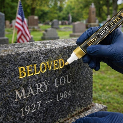 🖋️🖋️Golden Tombstone Marker Pen for Restoring Faded Grave Inscriptions