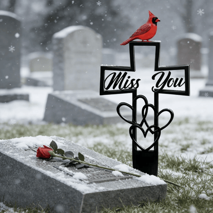 🐦LAST DAY 49% OFF -💖💖Metal Cemetery Memorial Plaque for Remembrance✝️