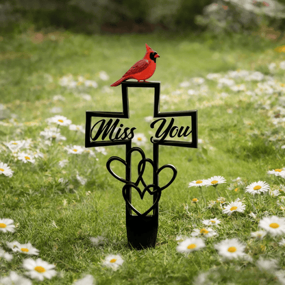 🐦LAST DAY 49% OFF -💖💖Metal Cemetery Memorial Plaque for Remembrance✝️