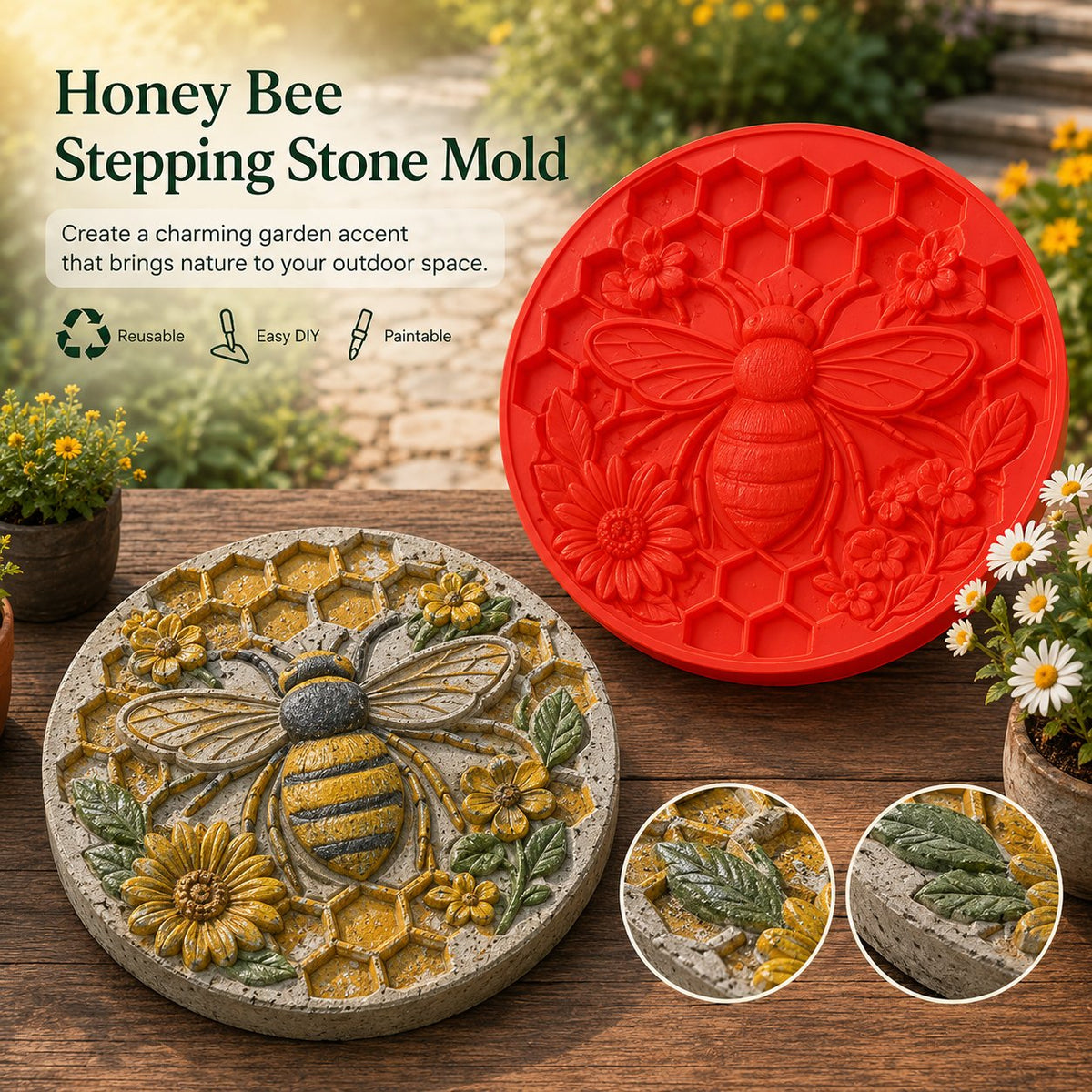💥 LAST DAY 60% OFF - 🌻 Reusable Garden Art Mold – Make Your Garden Truly One of a Kind (📦Buy 2 Free Shipping)
