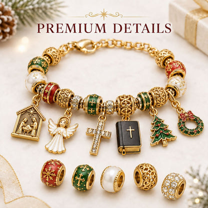 🎅 2026 Christmas Gift 50% Off--🎄24-Day Christian Christmas Charm Bracelet Advent Calendar