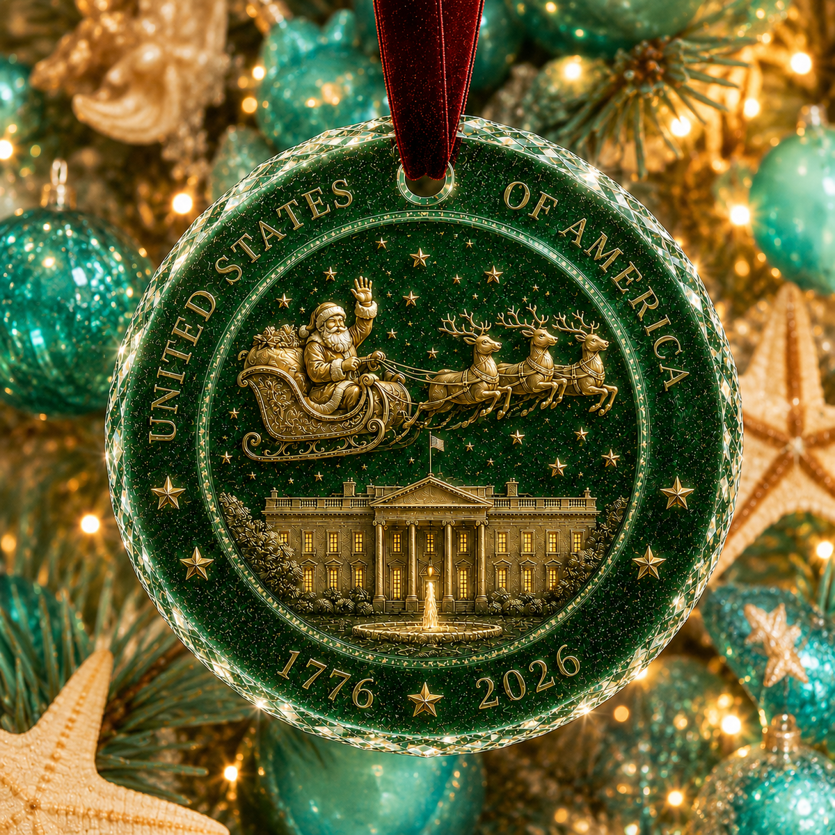 🎅 2026 Christmas Gift 50% Off--Celebrate 250 Years of America 🇺🇸 | 2026 250th Anniversary Christmas Ornament – A Meaningful Patriotic Keepsake & Holiday Gift