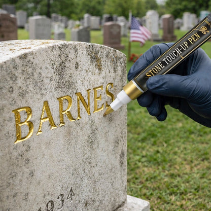 🖋️🖋️Golden Tombstone Marker Pen for Restoring Faded Grave Inscriptions