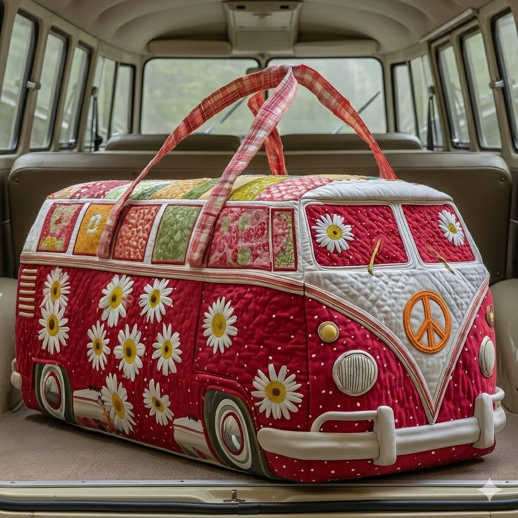 🔥LAST DAY 50% OFF-Hippie Van Quilted Duffle Bag✨