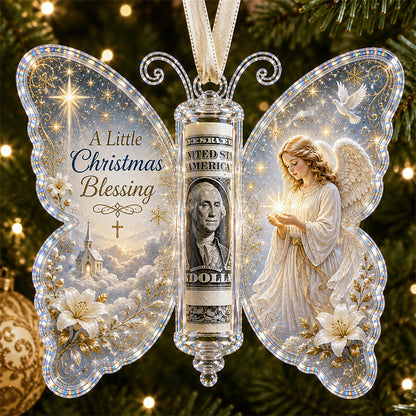 🎅 2026 Christmas Gift 50% Off--🦋💵 Christmas Cash Gift Butterfly Ornament – Holiday Money Holder Keepsake 🎄✨