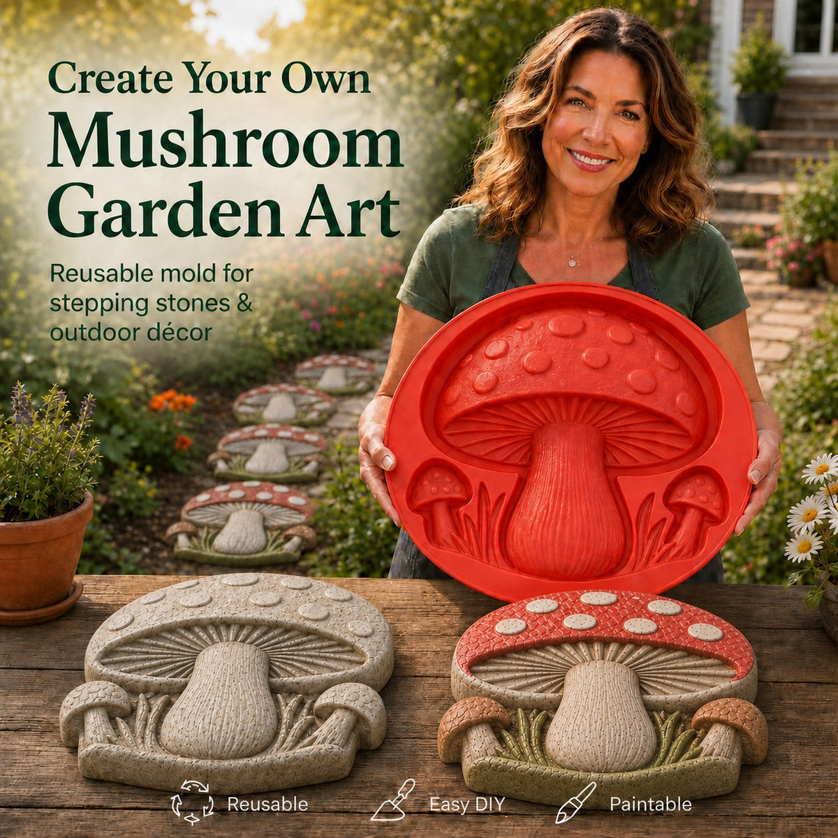 💥 LAST DAY 60% OFF - 🌻 Reusable Garden Art Mold – Make Your Garden Truly One of a Kind (📦Buy 2 Free Shipping)