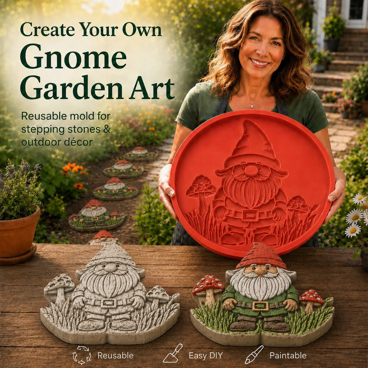 💥 LAST DAY 60% OFF - 🌻 Reusable Garden Art Mold – Make Your Garden Truly One of a Kind (📦Buy 2 Free Shipping)