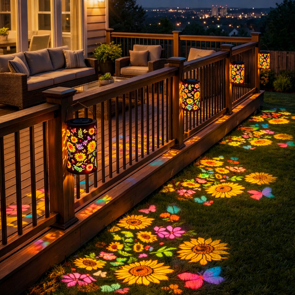 🔥LAST DAY70% OFF -✨Colorful Sunflower Glow Solar Garden Lantern
