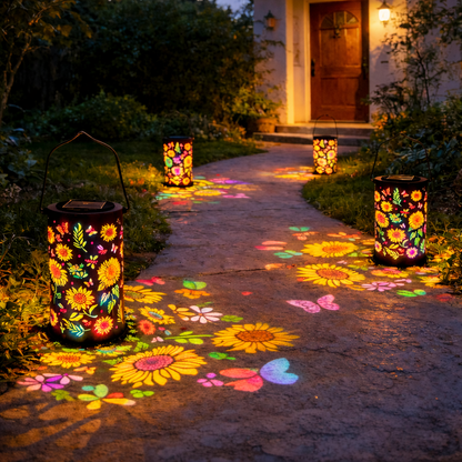 🔥LAST DAY70% OFF -✨Colorful Sunflower Glow Solar Garden Lantern