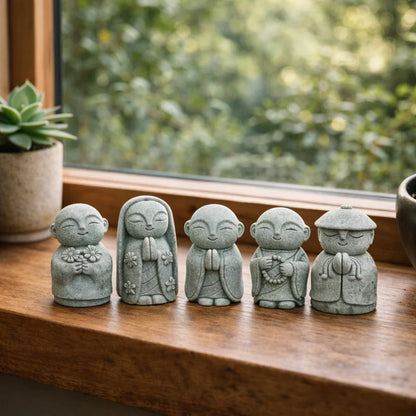 🧘🧘Summer Sale 50% OFF🔥Handcrafted Mini Stone Zen Jizo Statue