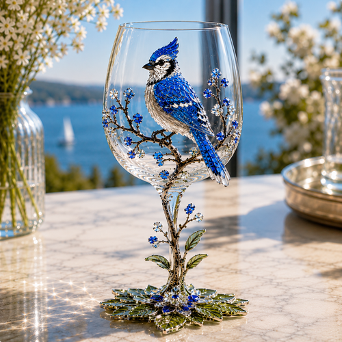 🎅 2026 Christmas Gift 50% Off--🐦 Nature’s Winged Beauties – 3D Bird Wine Glass Collection