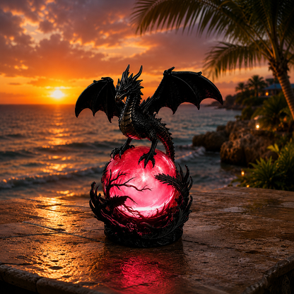 🔥 TODAY ONLY 70% OFF – Gothic Dragon Orb Lamp, Mystical Table Light