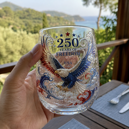 🦅Limited Edition 2026 USA 250 Years of Freedom Eagle Glass