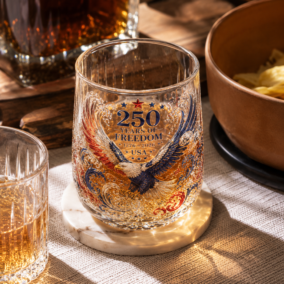 🦅Limited Edition 2026 USA 250 Years of Freedom Eagle Glass