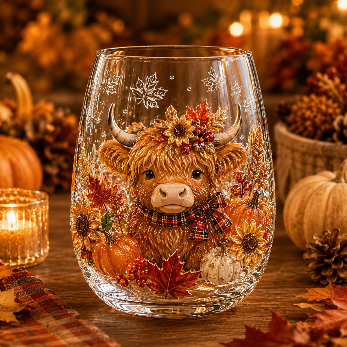 🍂🍂✨Autumn Harvest Glass Cup Set