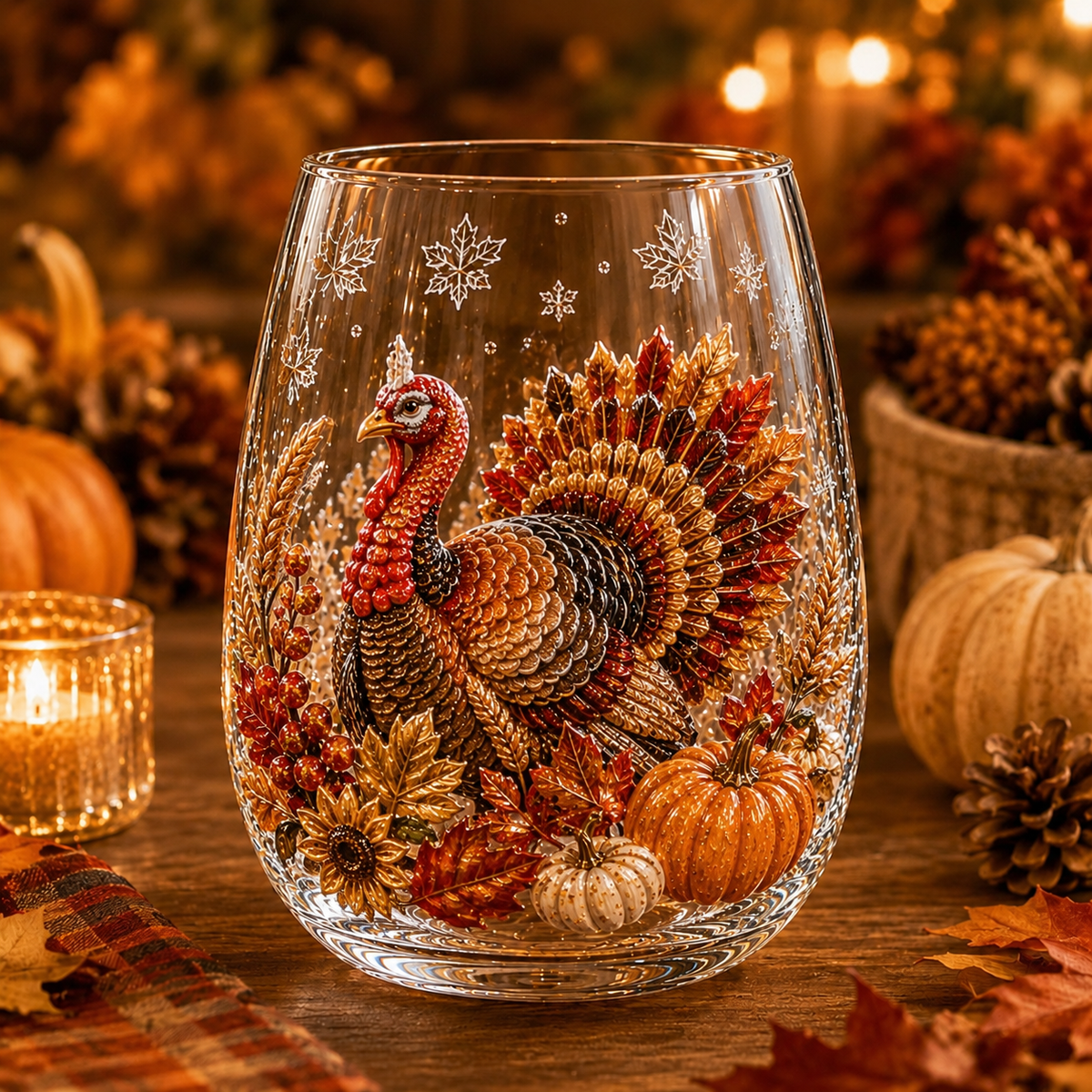 🍂🍂✨Autumn Harvest Glass Cup Set