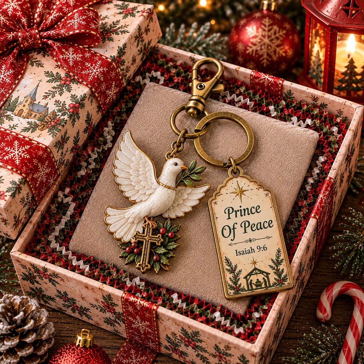 🎅🎅 2026 Christmas Gift 50% Off--🎄🕊️Christian Nativity Keychain – Religious Christmas Keychain Set