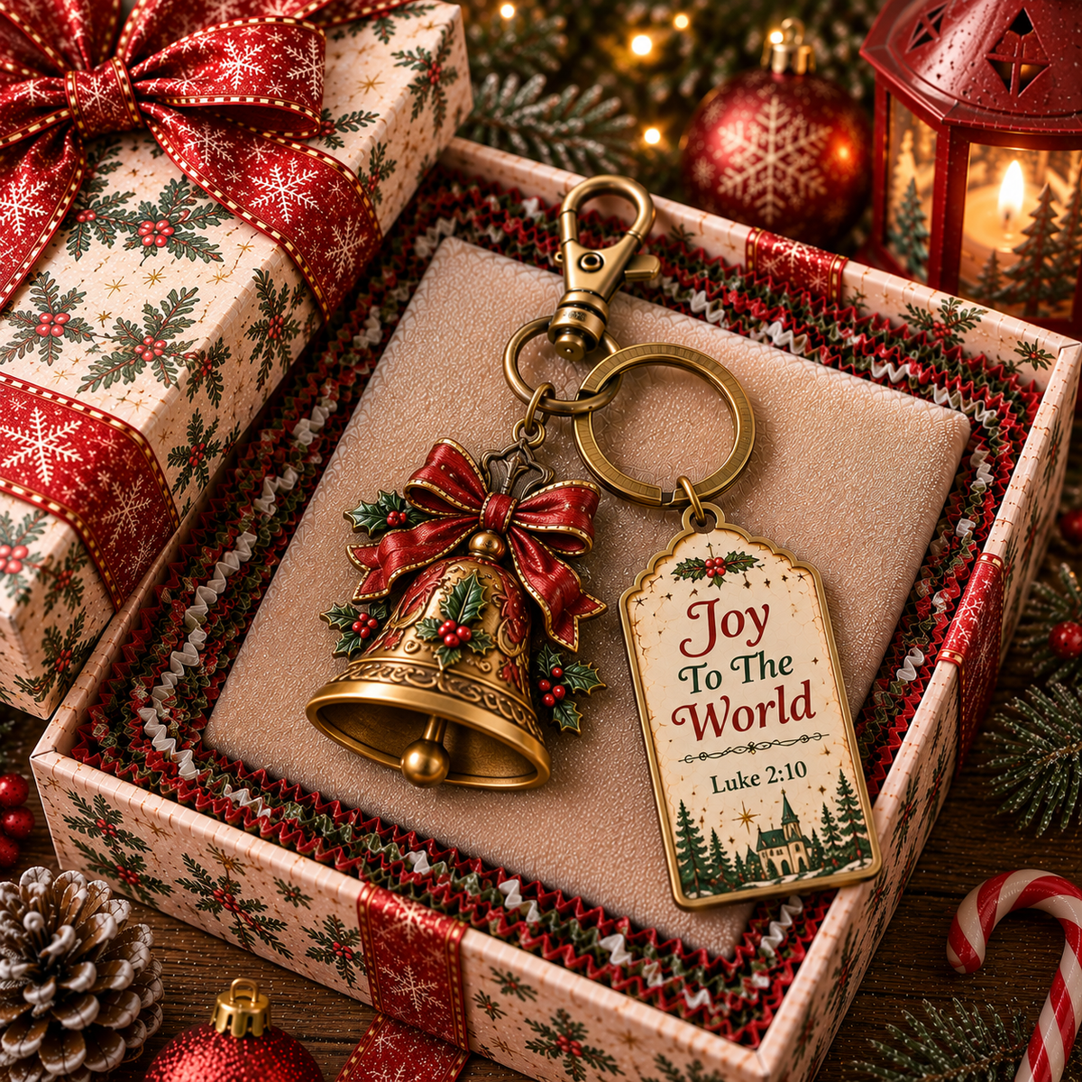 🎅 2026 Christmas Gift 50% Off--🎄🕊️Christian Nativity Keychain – Religious Christmas Keychain Set