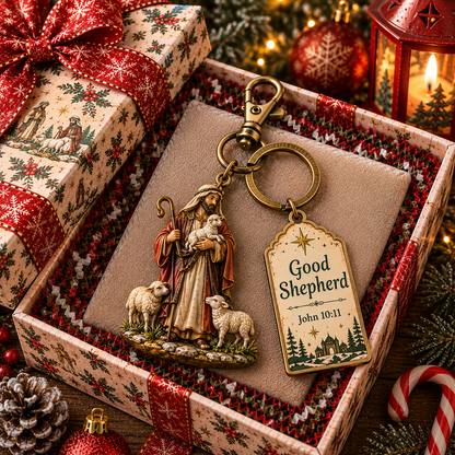 🎅 2026 Christmas Gift 50% Off--🎄🕊️Christian Nativity Keychain – Religious Christmas Keychain Set