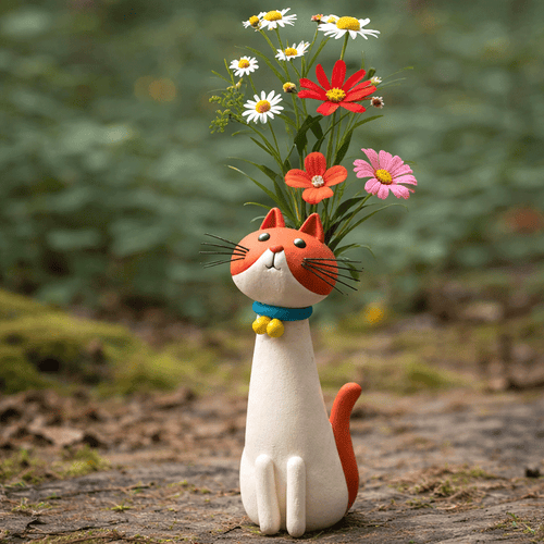 💖🎁2026 Mother's Day Gifts 50% Off--😻Mini Quirky Cat Vase