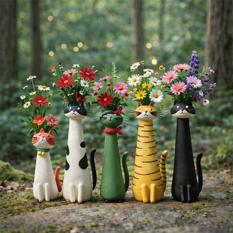 💖🎁2026 Mother's Day Gifts 50% Off--😻Mini Quirky Cat Vase