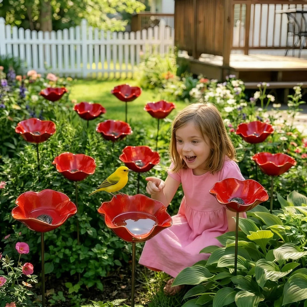 💖🎁2026 Mother's Day Gifts 50% Off--🎁Handmade Flower Garden Stake🐦