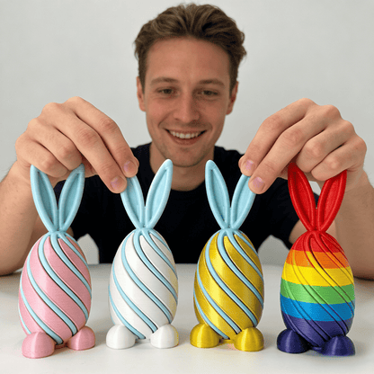 🐰🎁2026 Easter Gifts 50% Off-- 3D Printed Easter Bunny Egg Fun Rotating Toy