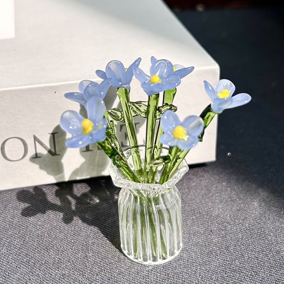 🌸2026 Mother's Day Gifts 50% Off--🎁Mini Glass Flower Ornament Crafts Artificial Flower Floral Figurine