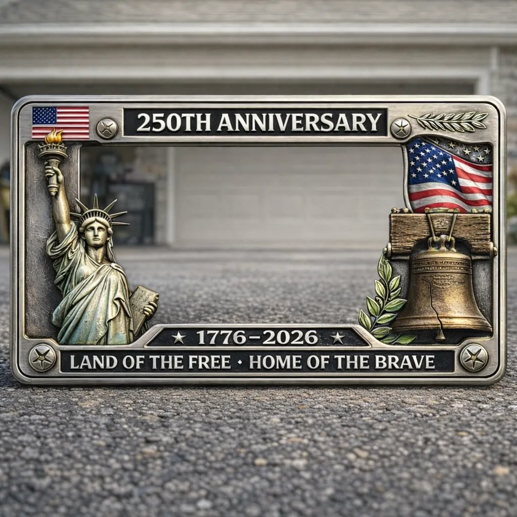 🗽LAST DAY 49% OFF-🇺🇸250th Anniversary Commemorative License Plate Frame