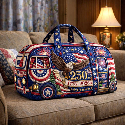 🔥LAST DAY 50% OFF✨🇺🇸 American 250th Anniversary Quilted Travel Duffle Bag