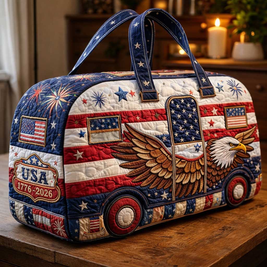 🔥LAST DAY 50% OFF✨🇺🇸 American 250th Anniversary Quilted Travel Duffle Bag