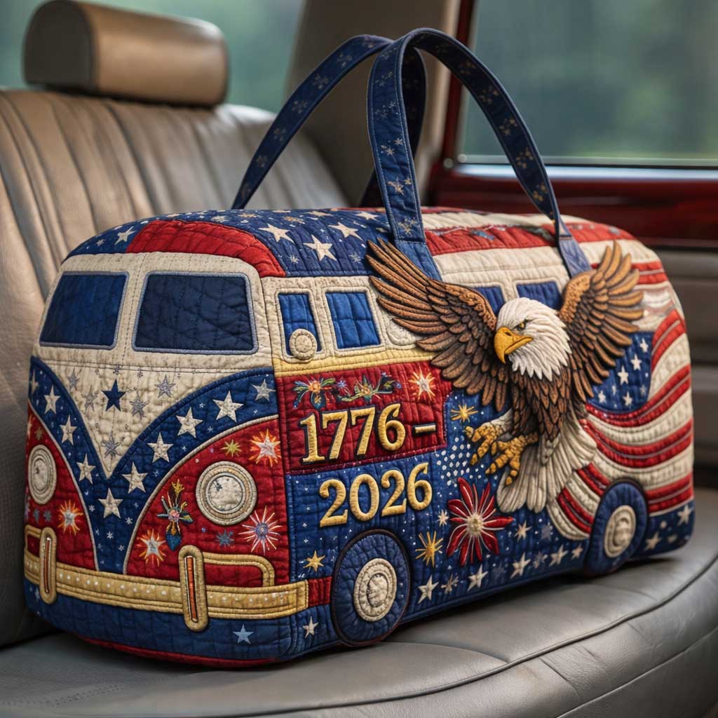🔥LAST DAY 50% OFF✨🇺🇸 American 250th Anniversary Quilted Travel Duffle Bag