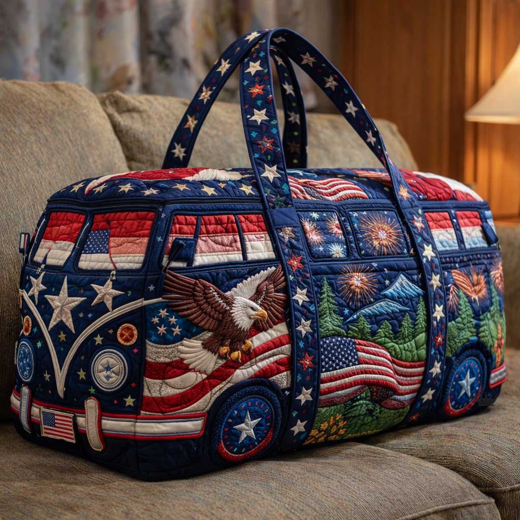 🔥LAST DAY 50% OFF✨🇺🇸 American 250th Anniversary Quilted Travel Duffle Bag