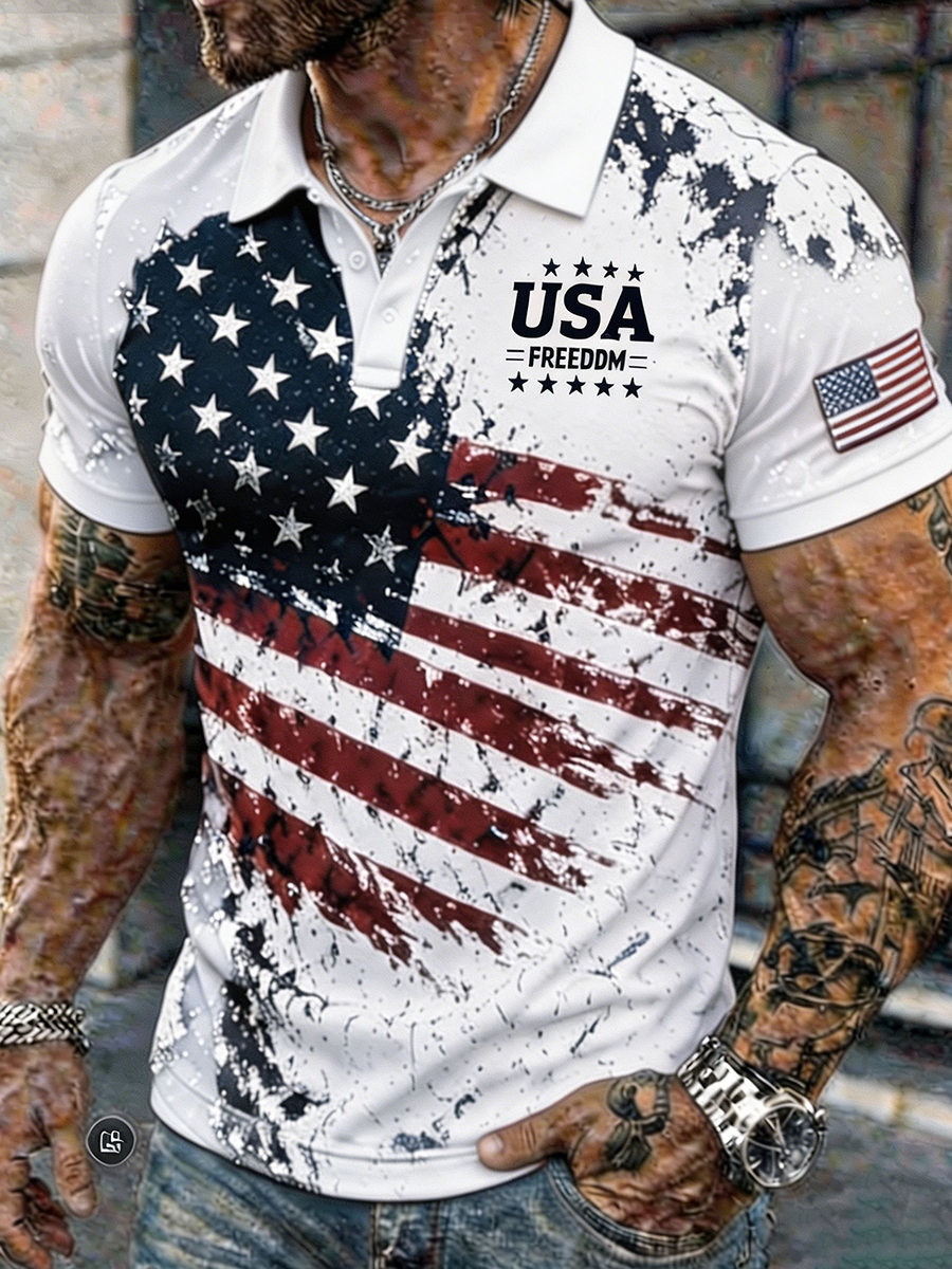 🔥Last Day 65% OFF - 🇺🇸 USA 250th Anniversary Patriotic Polo Shirt