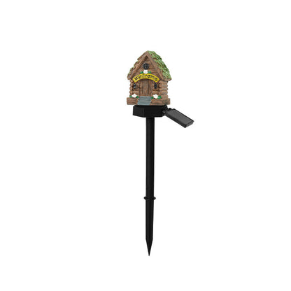🍄🍄Solar Fairy-Tale Mushroom Cottage Garden Light