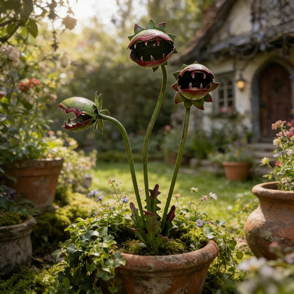 LAST DAY 59% OFF - 🌵Whimsical Metal Carnivorous Plant Garden Stake